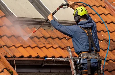 Démoussage et hydrofuge de toiture à Manéhouville